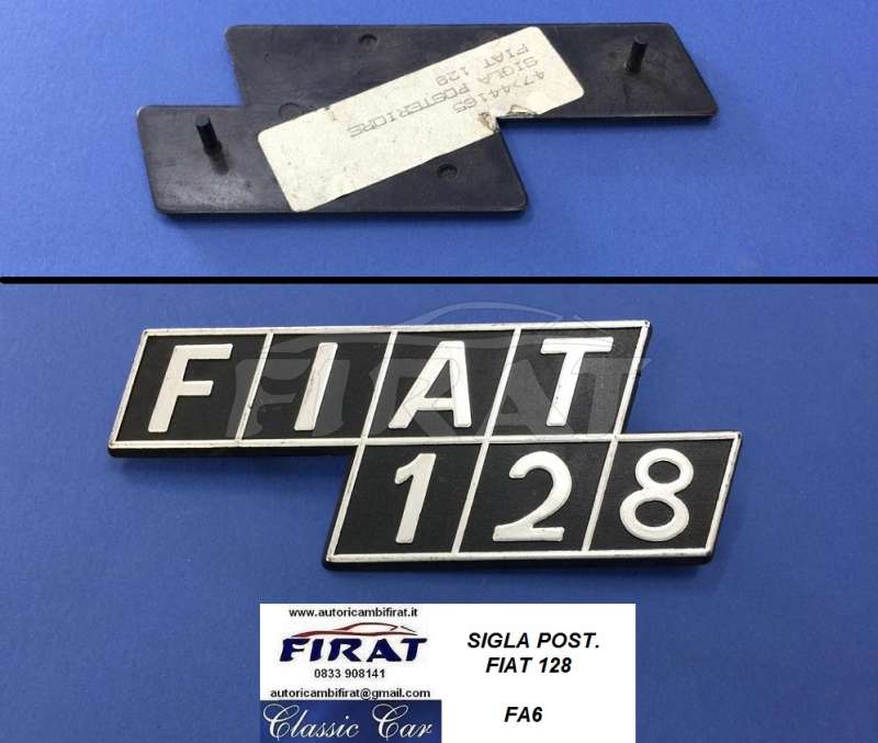 SIGLA FIAT 128 POST. (FA6) - Clicca l'immagine per chiudere